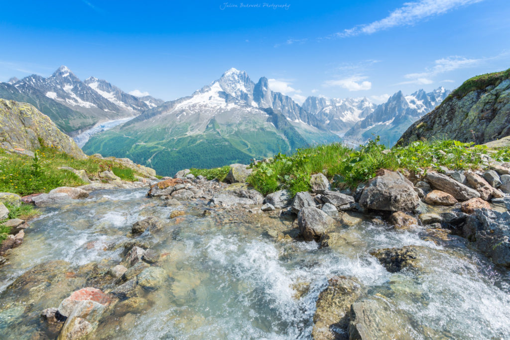 Vue depuis la réserve des aiguilles rouges (France)