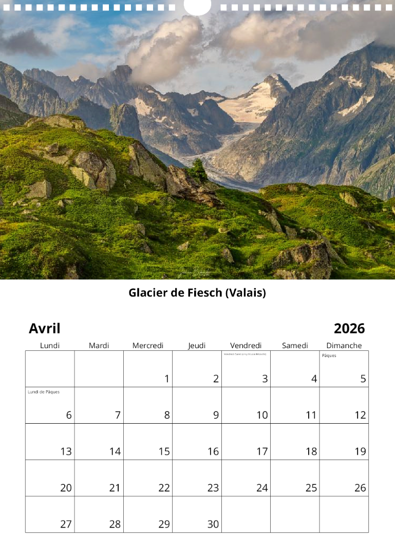 Calendrier 2026 Avril Calendrier 2026 - Avril