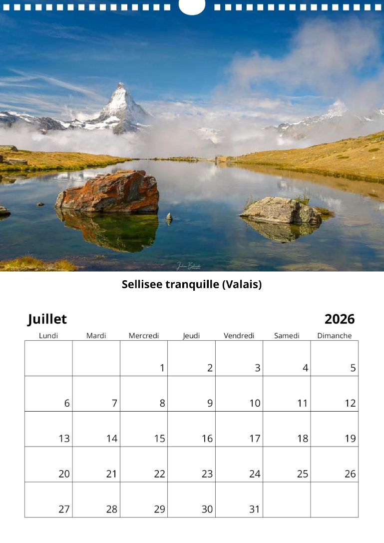 Calendrier 2026 Juillet Calendrier 2026 - Juillet