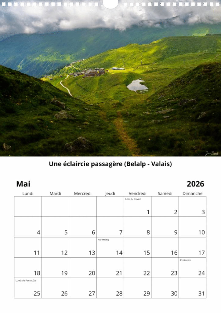 Calendrier 2026 Mai Calendrier 2026 - Mai
