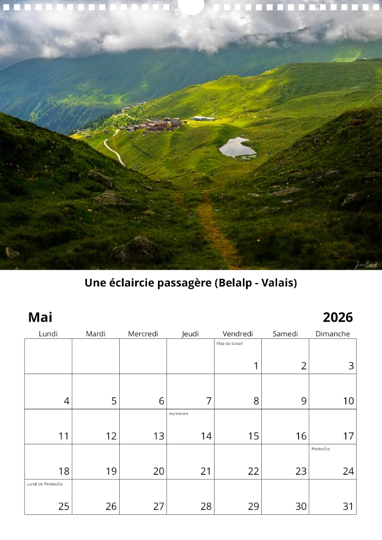Calendrier 2026 Mai Calendrier 2026 - Mai