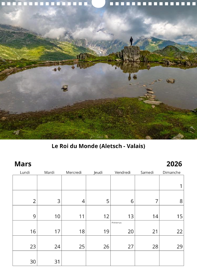 Calendrier 2026 Mars Calendrier 2026 - Mars
