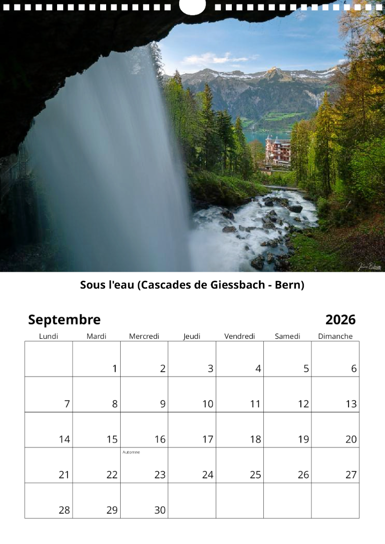 Calendrier 2026 Septembre Calendrier 2026 - Septembre