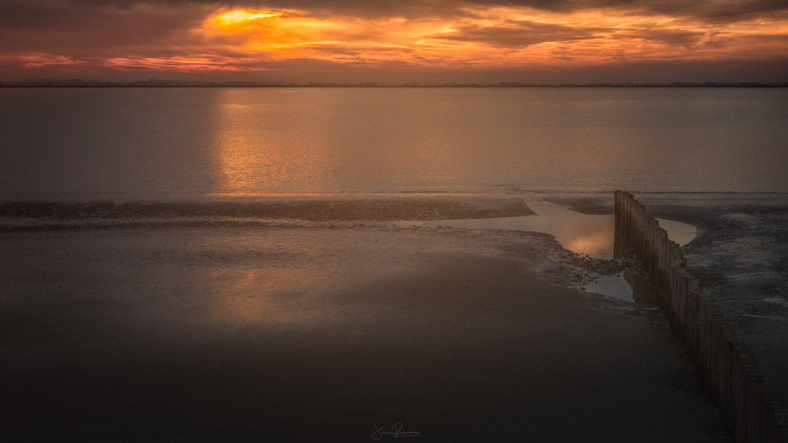 Coucher sur le Crotoy