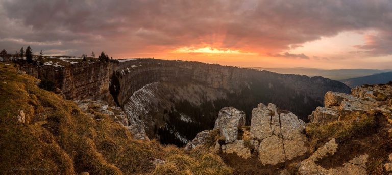 Le Creux du Van - panorama (Suisse)