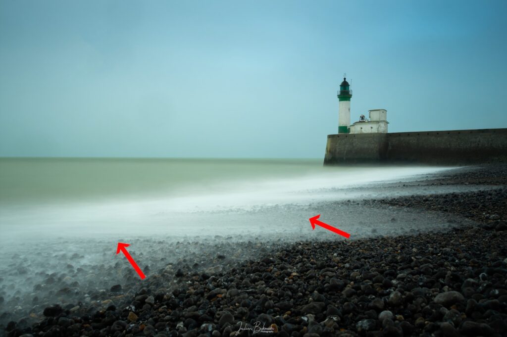 Pose longue Capture du mouvement des vagues