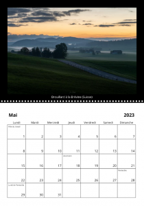 Calendrier 2023 Suisse Mai