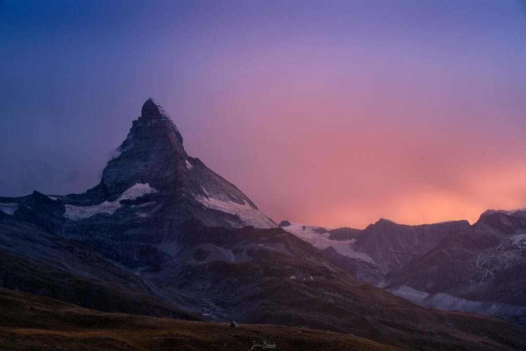 Sunset on Matterhorn (Suisse)